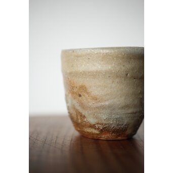 沖縄の鬼才 國吉清尚/国吉 焼締 湯呑 酒杯　P481 