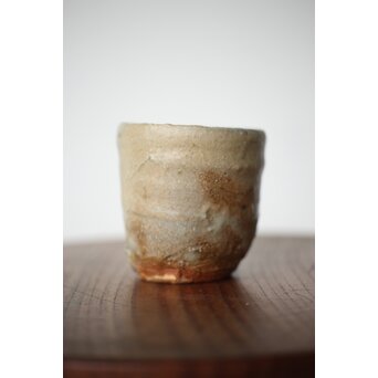 沖縄の鬼才 國吉清尚/国吉 焼締 湯呑 酒杯　P481 