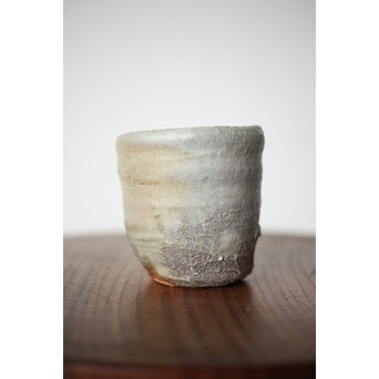 沖縄の鬼才 國吉清尚/国吉 焼締 湯呑 酒杯　P481 