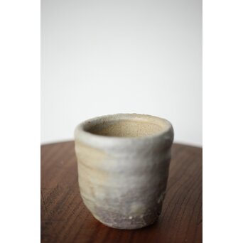 沖縄の鬼才 國吉清尚/国吉 焼締 湯呑 酒杯　P481 