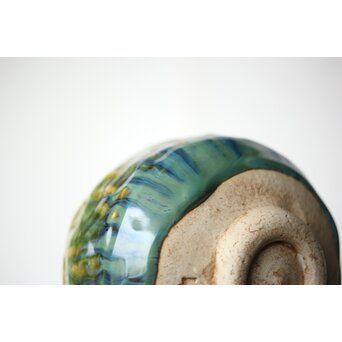 琉球 壺屋焼 小橋川仁王 茶碗2点　P482 