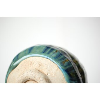 琉球 壺屋焼 小橋川仁王 茶碗2点　P482 