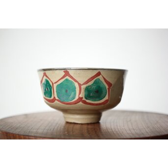 琉球 壺屋焼 小橋川仁王 茶碗2点　P482 