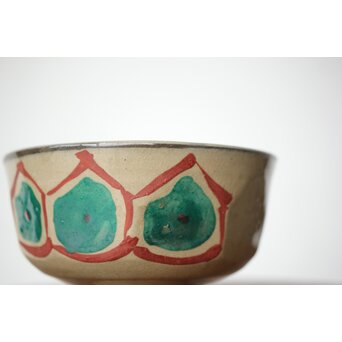 琉球 壺屋焼 小橋川仁王 茶碗2点　P482 