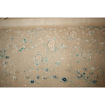 萩原英雄 天上の首飾 木版画 額装　Z516 