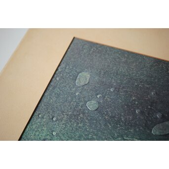 萩原英雄 天上の首飾 木版画 額装　Z516 