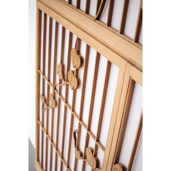 蔦の書院欄間 乳白色アクリル板 3枚1組　R0406 