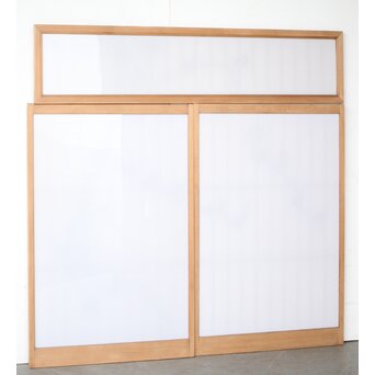 蔦の書院欄間 乳白色アクリル板 3枚1組　R0406 ウラ