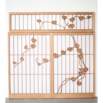 蔦の書院欄間 乳白色アクリル板 3枚1組　R0406