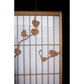 蔦の書院欄間 乳白色アクリル板 3枚1組　R0406 