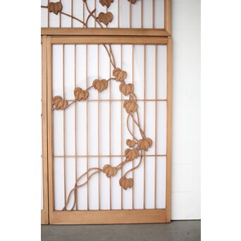 蔦の書院欄間 乳白色アクリル板 3枚1組　R0406 