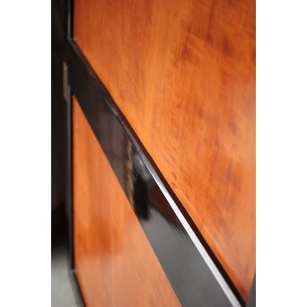 黒枠 虎斑 巨大一枚板の帯戸 在庫3枚　B1069 