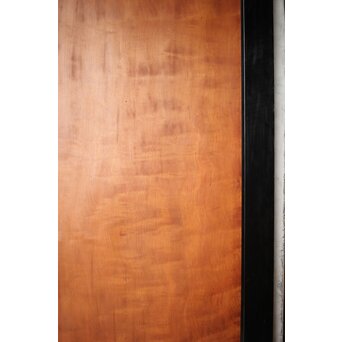 黒枠 虎斑 巨大一枚板の帯戸 在庫3枚　B1069 