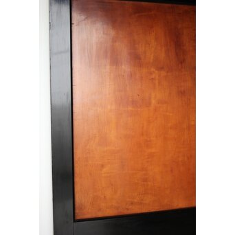 黒枠 虎斑 巨大一枚板の帯戸 在庫3枚　B1069 