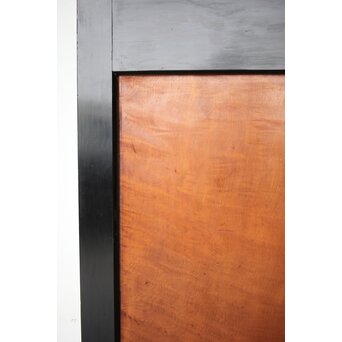 黒枠 虎斑 巨大一枚板の帯戸 在庫3枚　B1069 