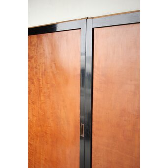 黒枠 虎斑 巨大一枚板の帯戸 在庫3枚　B1069 