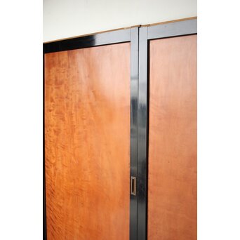 黒枠 虎斑 巨大一枚板の帯戸 在庫3枚　B1069 