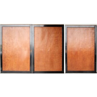 黒枠 虎斑 巨大一枚板の帯戸 在庫3枚　B1069