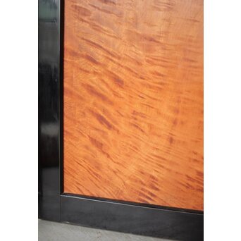 黒枠 虎斑 巨大一枚板の帯戸 在庫3枚　B1069 