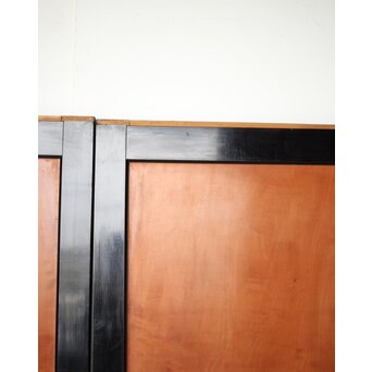 黒枠 虎斑 巨大一枚板の帯戸 在庫3枚　B1069 