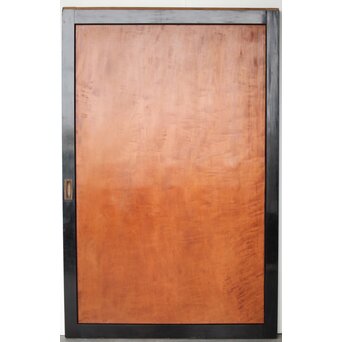 黒枠 虎斑 巨大一枚板の帯戸 在庫3枚　B1069 