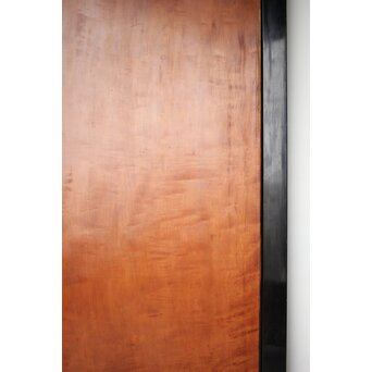 黒枠 虎斑 巨大一枚板の帯戸 在庫3枚　B1069 