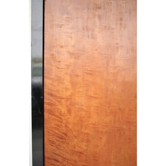 黒枠 虎斑 巨大一枚板の帯戸 在庫3枚　B1069 