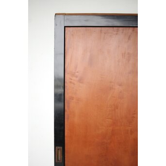 黒枠 虎斑 巨大一枚板の帯戸 在庫3枚　B1069 