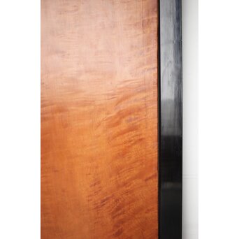 黒枠 虎斑 巨大一枚板の帯戸 在庫3枚　B1069 