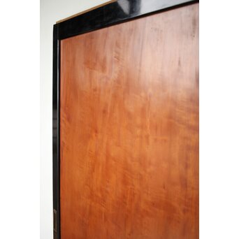 黒枠 虎斑 巨大一枚板の帯戸 在庫3枚　B1069 