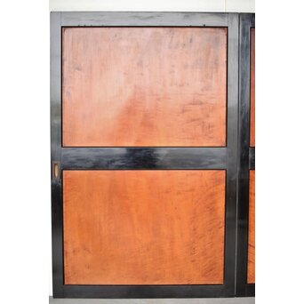 黒枠 虎斑 巨大一枚板の帯戸 在庫3枚　B1069 