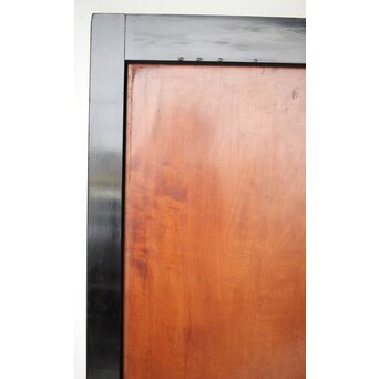 黒枠 虎斑 巨大一枚板の帯戸 在庫3枚　B1069 