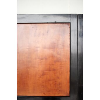 黒枠 虎斑 巨大一枚板の帯戸 在庫3枚　B1069 