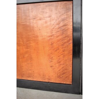 黒枠 虎斑 巨大一枚板の帯戸 在庫3枚　B1069 