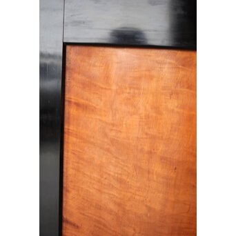 黒枠 虎斑 巨大一枚板の帯戸 在庫3枚　B1069 