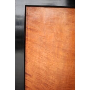 黒枠 虎斑 巨大一枚板の帯戸 在庫3枚　B1069 