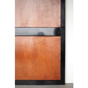 黒枠 虎斑 巨大一枚板の帯戸　B1070 