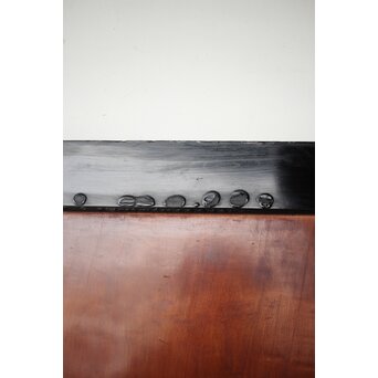 黒枠 虎斑 巨大一枚板の帯戸　B1070 