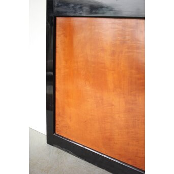 黒枠 虎斑 巨大一枚板の帯戸　B1070 