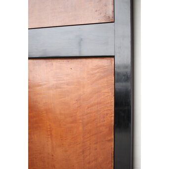 黒枠 虎斑 巨大一枚板の帯戸　B1070 