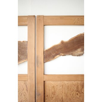 自然木の板戸 2枚1組　B1071 