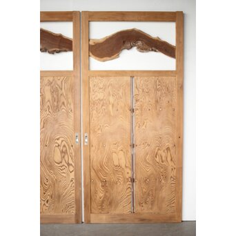 自然木の板戸 2枚1組　B1071 