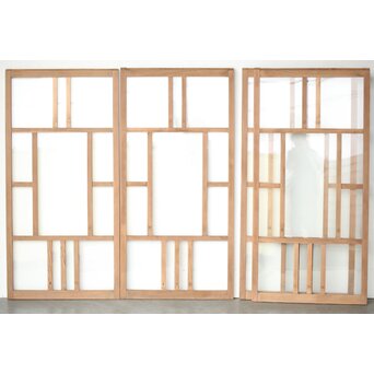 中型 総クリアガラス戸 4枚1組　GD0223 ウラ