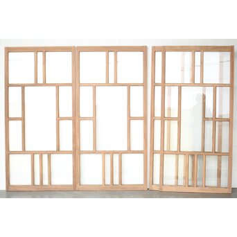 中型 総クリアガラス戸 4枚1組　GD0223