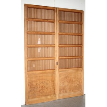 背面ガラス 極細格子戸 2枚1組　L1130Y ウラ