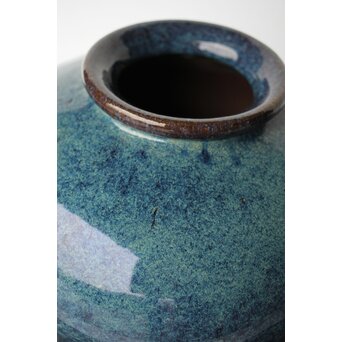 石湾/石灣窯 窯変釉 紫砂胎甕　P484 