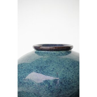 石湾/石灣窯 窯変釉 紫砂胎甕　P484 