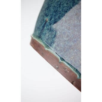 石湾/石灣窯 窯変釉 紫砂胎甕　P484 