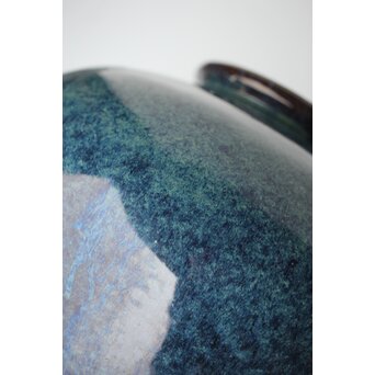 石湾/石灣窯 窯変釉 紫砂胎甕　P484 