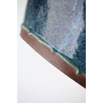 石湾/石灣窯 窯変釉 紫砂胎甕　P484 